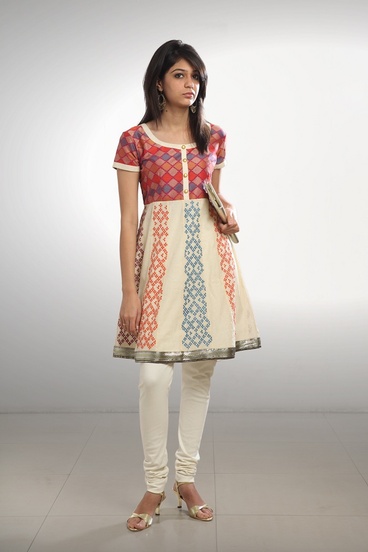 Brocade Embroidered Anarkali