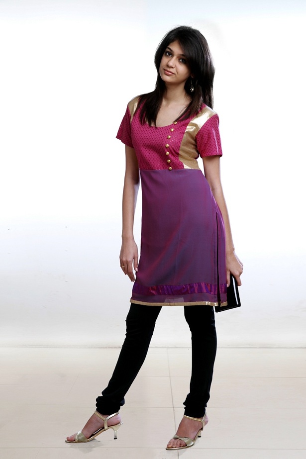 Eyelet & Georgette kurta